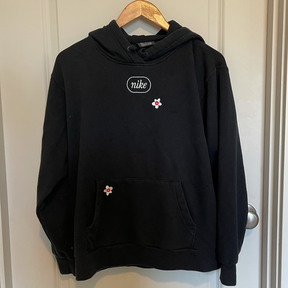 Nike hoodie with flower embroidery